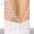 A-Line Scoop Pleat Beading Pearls Robe de bal courte